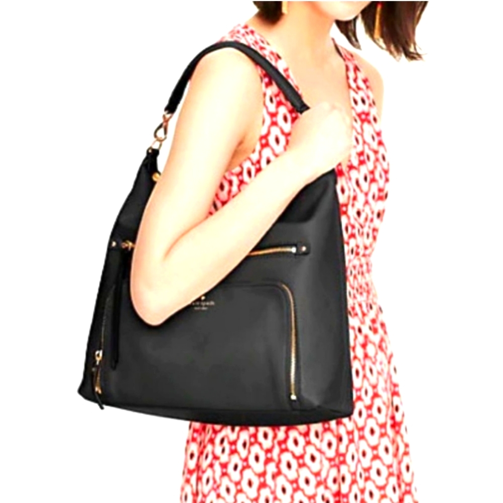 KATE SPADE COBBLE HILL LIZZIE PEBBLED LEATHER SHOULDER BAG